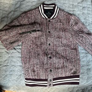 Scotch & Soda tweed varsity jacket